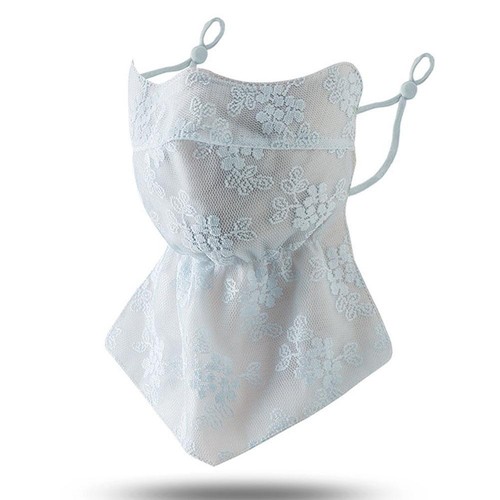 Floral Sunscreen Mask Sunscreen Mask Long Full Face Neck Protection Neck D D9L9 - Picture 8 of 14