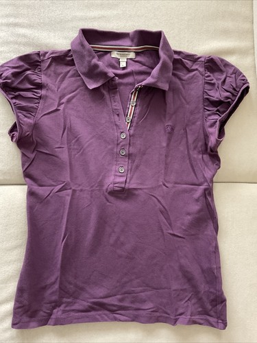 burberry purple polo