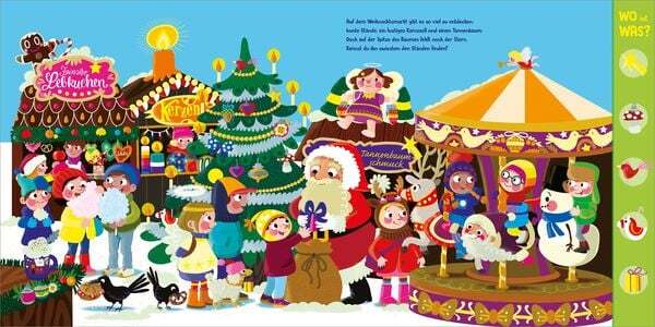 Thumbnail - Wo Ist Was? Wimmelige Weihnachten. Pappebuch Für Kinder Ab 2 Jahren