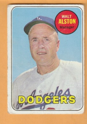 #ad #ad Walter Alston Los Angeles Dodgers 1969 Topps #24 Miami Ohio RedHawks 14J $1.91