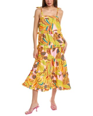 Flora Bea NYC Carey Maxi Dress - Yellow - XSmall Flora Bea NYC Carey Maxi Dress - Yellow - XSmall
