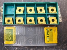Qty 9 Walter CNMG 433 NS4 CNMG120412-NS4 WAP20 Grade Carbide Inserts