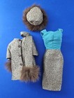 Scarf Jacket Hat & Dress Reproduction Vintage Barbie Gold n Glamour #1647