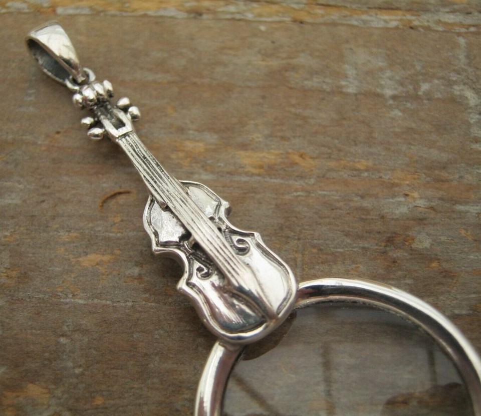 English HM Solid Silver Magnifying Lens Jewellers Loupe Eye Glass