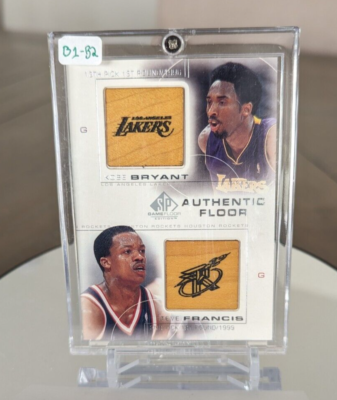2001 SP AUTHENTIC FLOOR KOBE BRYANT GAME USED FLOOR MAMBA LAKERS 