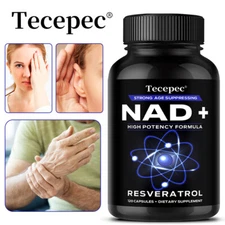 NAD+ High Potency Formula Supplement - Cardiovascular & Brain Cognition Support