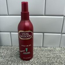 Vtg 1997 90s NOS Vidal Sassoon Spray-On Hair Gel Extra Hold 8.5oz NEW Never Used