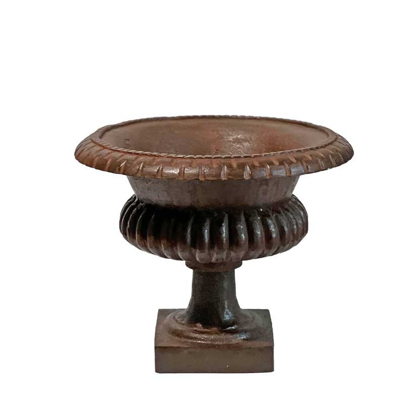 Vase Médicis fonte 44x38cm pot de fleur extérieur fonte style ancien