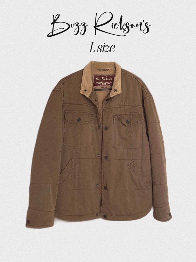 Buzz Rickson's Military Jacket Brown Corduroy Col… - image 1
