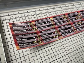 Tekken Tag Namco Arcade Bezel Instruction Moves List Sticker