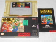 Nintendo Super Famicom SNES SFC MARIO IS MISSING from japan
