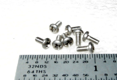 2-56 X 3/16'' SCREW PAN HEAD PHILLIPS STAINLESS STEEL - 100 pcs