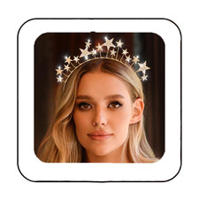 Stars Halo Crown Gold Rhinestone Headbands Goddess Headpiece Bridal Crowns and T