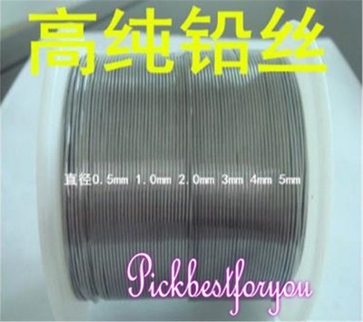 Pb 99.999% Lead Pb Metal Wire,Diameter 1mm, Length 1m (3.3 ft)  #lk