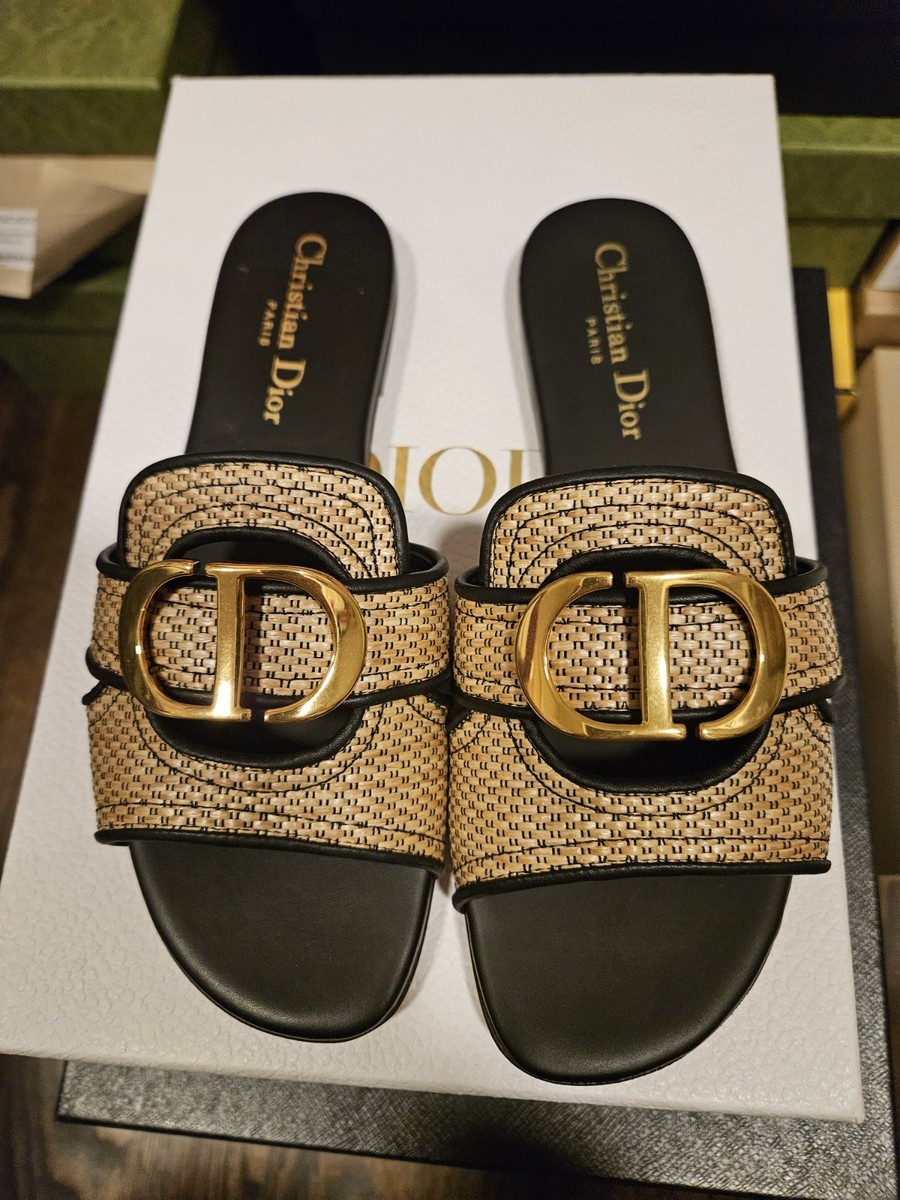 Christian Dior Women's RAFFIA HAMY Sandals Size 35.5 | eBay