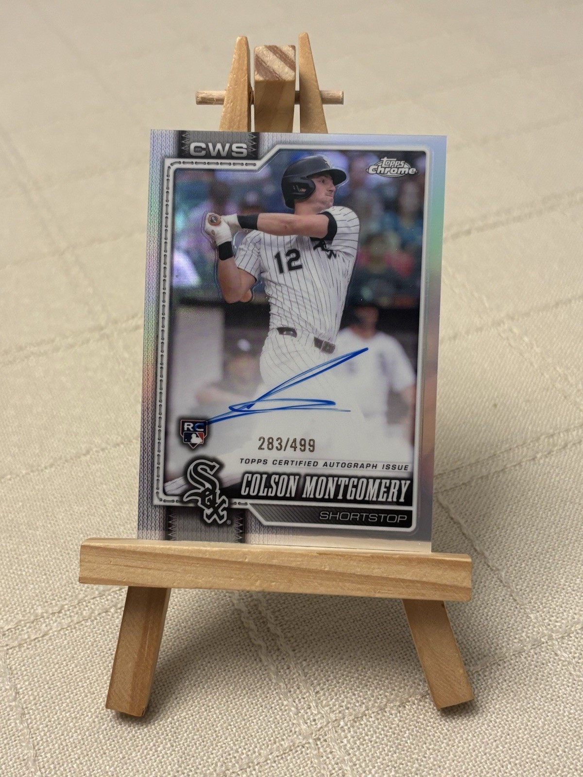 2026 Topps Chrome Colson Montgomery RC Auto Refractor /499 🔥 WHITE SOX