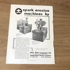SAIR08 MAGAZINE ADVERT 11X8 SPARK EROSION MACHINE: SELEROMAT “A”