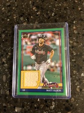 2026 Topps Baseball Series 1 Matt Olson Relic Card 91R-MO Green Border /99