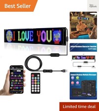 Programmable LED Signs,Flexible Scrolling LED Display,Bluetooth APP Control,E...