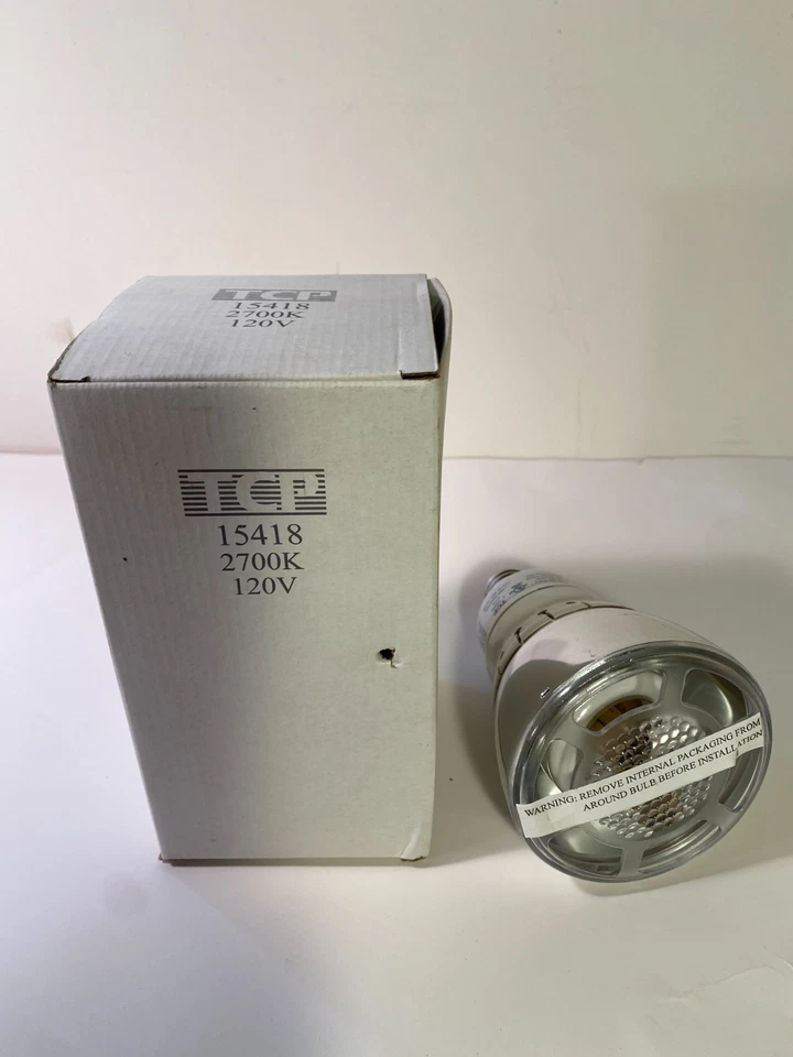 (3) TCP Bulbs 15418 0701 ES4FN-18 CFL 16118, E26 Lamp Adapter 18W 2700K dimmable - Image 3 of 4