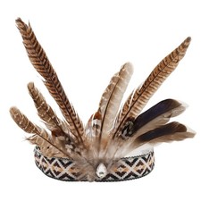 Indian Feather Headband Native American Headband Indian Feather Headdress