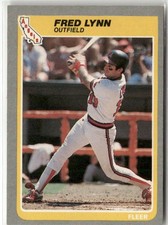 1985 FLEER #307 FRED LYNN CALIFORNIA ANGELS