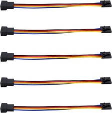 5Pcs 5Pin to 4Pin PWM Fan Adapter Cable PC CPU Connector Motherboard 17cm