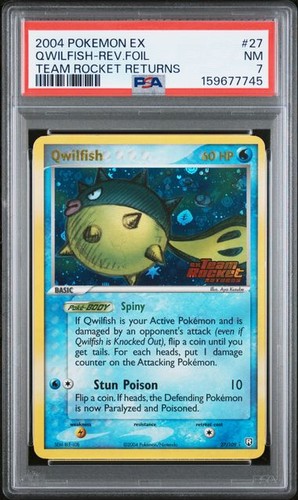 Qwilfish graded PSA 7 for sale on eBay