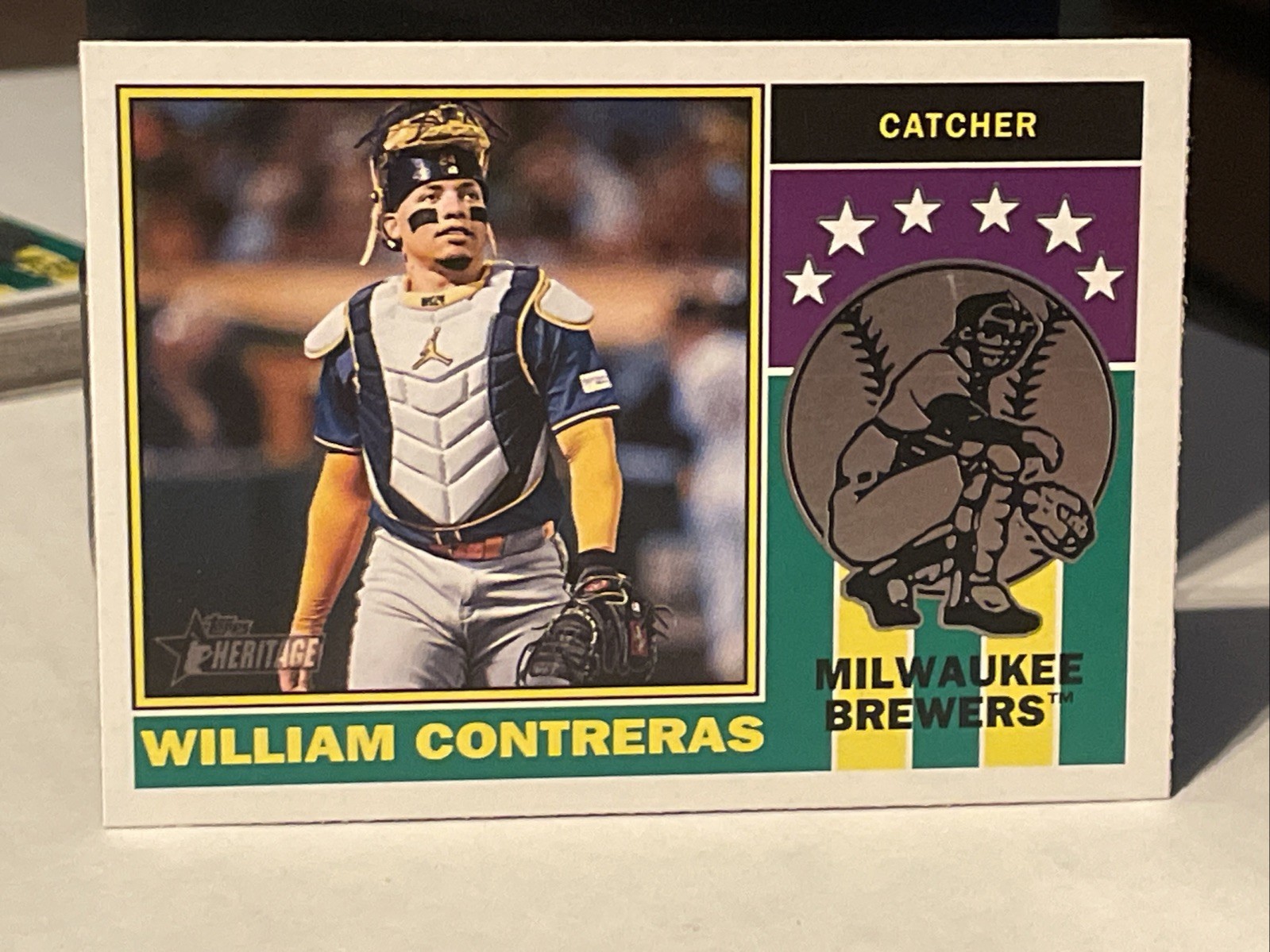 2025 Topps Heritage 1976 Players Icon Insert William Contreras