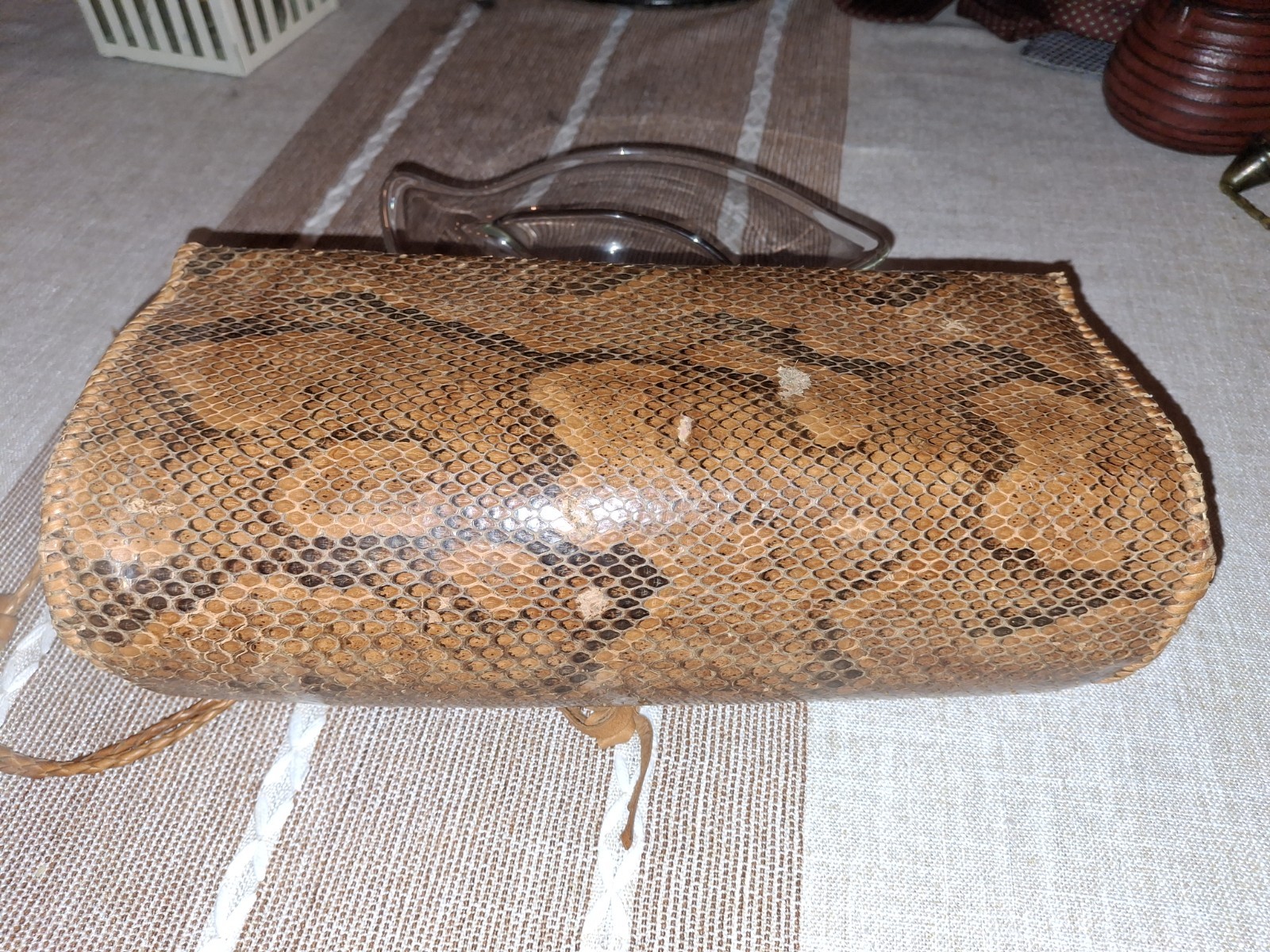 Python Crossbody Purse Genuine Leather. Adjustabl… - image 7