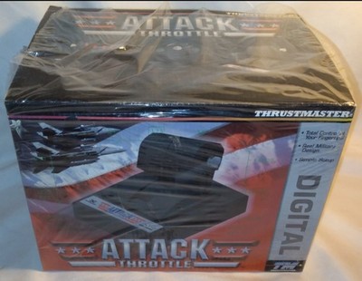 Vintage PC Game Console Thrustmaster Attack Throttle Controller Thrust Master