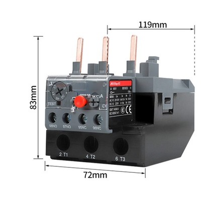 For Delixi Motor Overload Protector JRS1Dsp-93-55~70 220V AC Contactor *tm