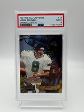 1997 Skybox Metal Universe Marvel Metal Mark Brunell Captain America #13 PSA 9