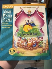 Golden Disney Snow White the Seven Dwarfs Movie Poster 300-Pc Puzzle