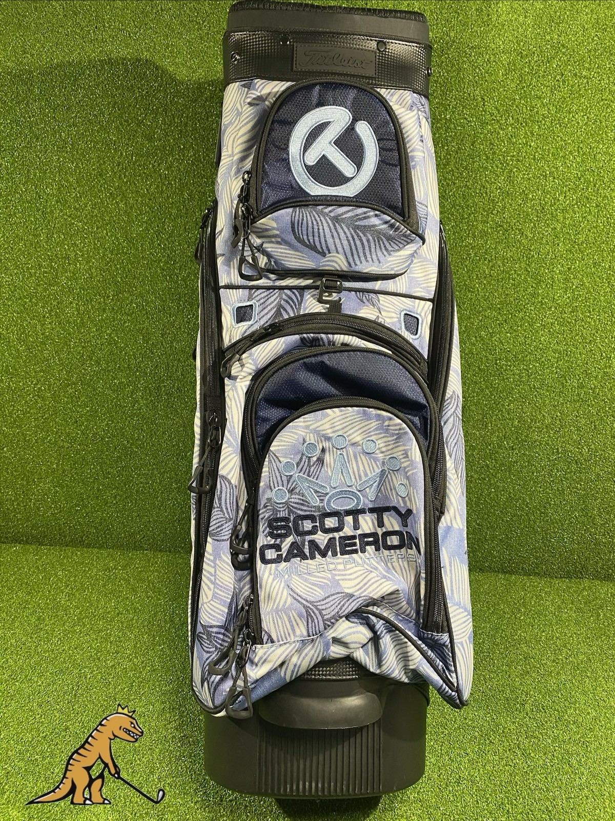 Scotty Cameron Blue Floral Circle T Explorer Cart Bag