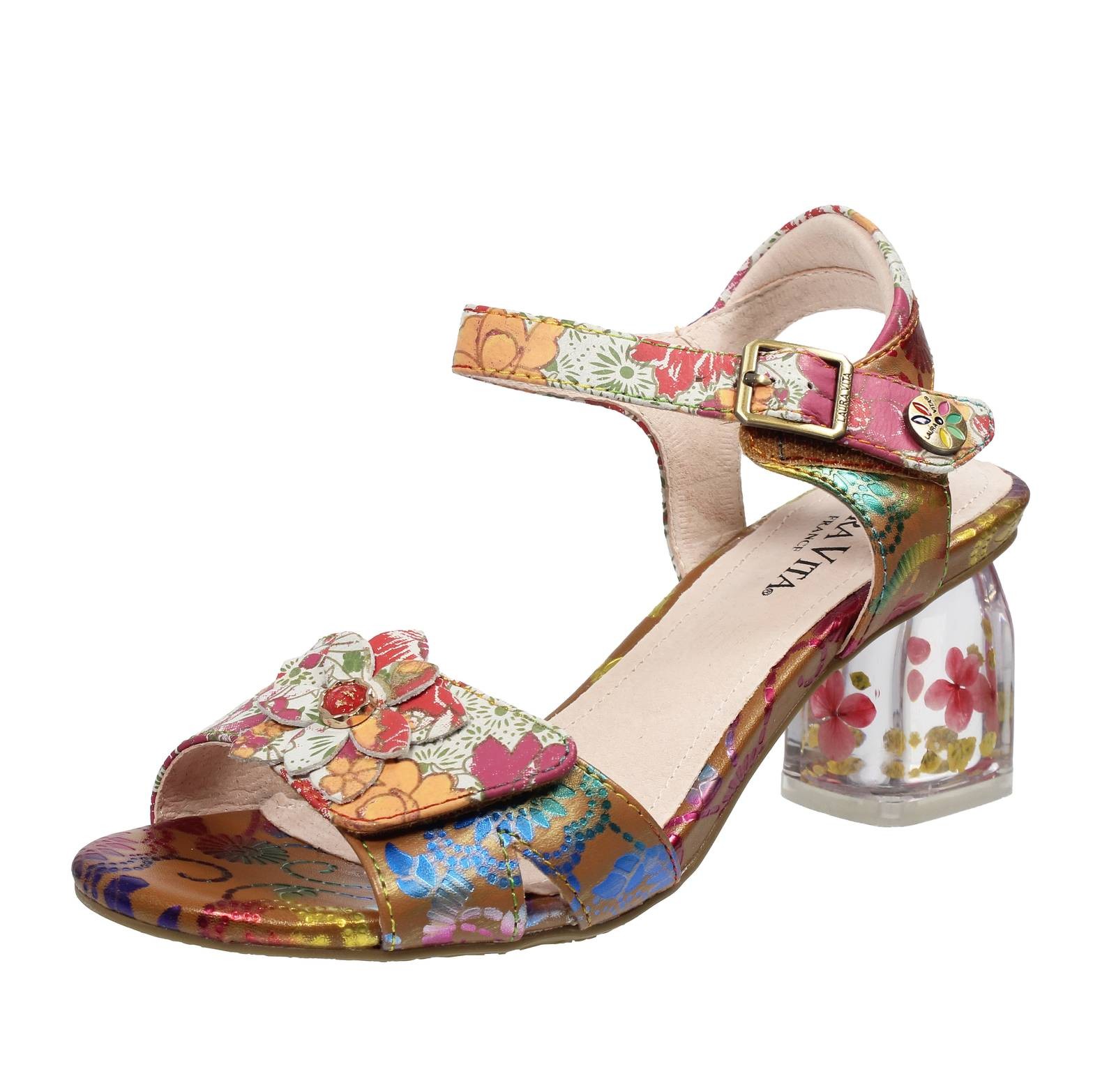 Laura Vita Leder gelb gemustert - Gre 39 245 19390₽