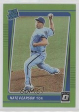 2021 Panini Donruss Optic Rated Rookie Lime Green Prizm Nate Pearson #38 3bz