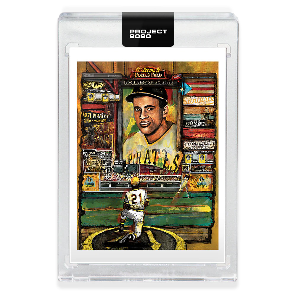 Topps PROJECT 2020 Card 138 Roberto Clemente by Andrew Thiele - PR: 6507