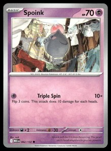 Spoink ME01: Mega Evolution Pokemon #062/132 -