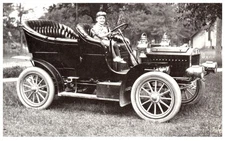 Vintage Postcard King of the Road Child Driving Antique Automobile Humor