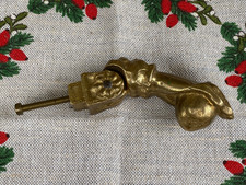 kołatka do drzwi ręczna mosiądz vintage