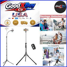 92-Inch Aluminum Cell Phone Tripod Selfie Stick with Gooseneck  Remote