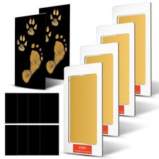 Outus 14 Pcs Paw Print Kit for Dogs, No Mess Ink Pad, Pet Memorial, Newborn Foot