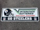 Vintage Pittsburgh Steelers Interstate Battery Sign