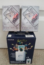 Brand New Fujifilm Instax Mini Link 2 Clay White Smart Phone Printer Bundle