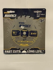 Irwin Marathon 5 1/2” 24T 3/8” Arbor Saw Blade Construction Fast Cuts Long Life!