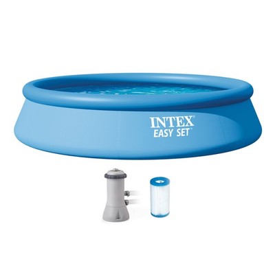 Intex 28141EH 13' x 33'' Easy Set Inflatable Swimming Pool w/ 530 GPH Filter Pump