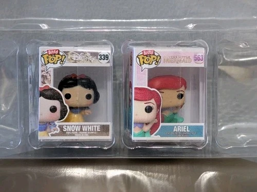 Ariel & Snow White Disney Princess FUNKO Bitty POP!  #563 & #339 Loose