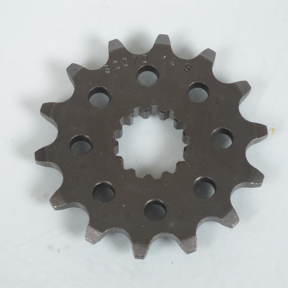 Pignon de sortie de boite en acier ultra résistant Esjot 14 dents pour moto Kawasaki 250 Ex R