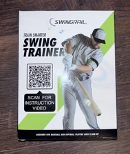 SWINGRAIL Swing Trainer Baseball/Softball Training Equipment, New Opened Box